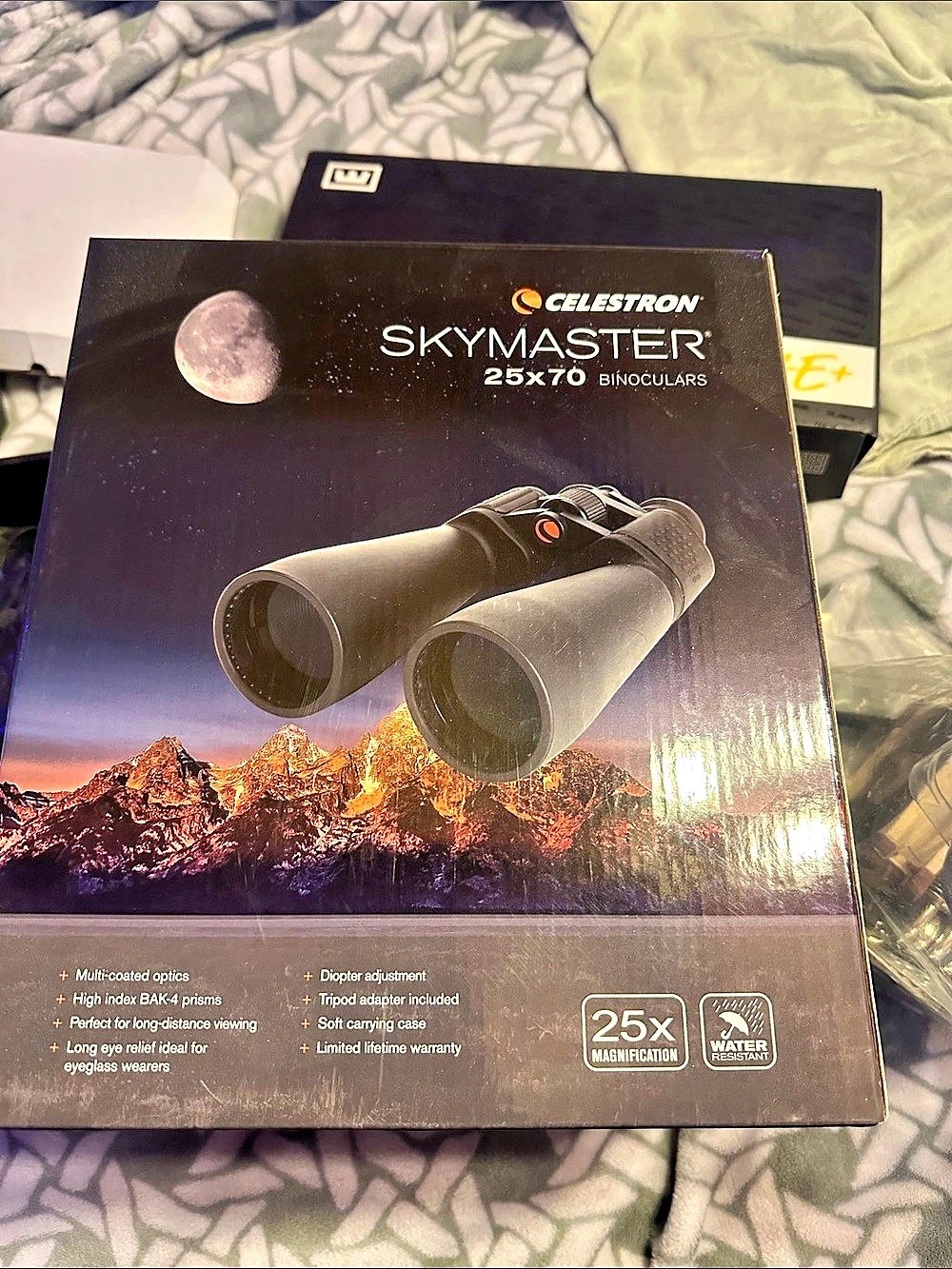 Celestron SkyMaster 25x70 Binoculars 25x70 Binoculars Black Like New
Hasn’t been